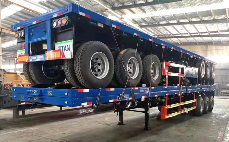 Tri Axle Flatbed Trailer for Sale in Zimbabwe - Tongya Vehicle