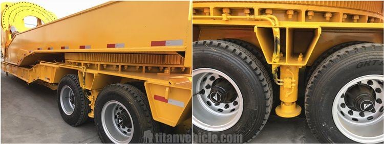 Besides nacelle, wind tower section, and other windmill parts, the wind blade is long and lightweight, also fragile and tender. How to make a safe and efficient transport for those blades is our trailer&rsquo;s purpose. If you want to transport the wind blade to mountain areas or pass narrow roads with U turns, you may need a wind blade adapter to solve the problem.