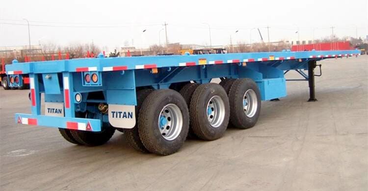 Tri Axle Flat Deck Semi Trailer for Sale in Nigeria