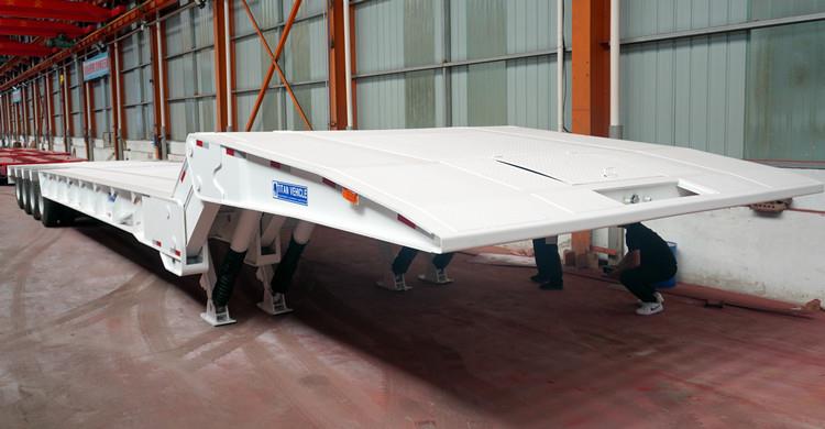 Folding Gooseneck 100 Ton Lowboy Trailer for Sale