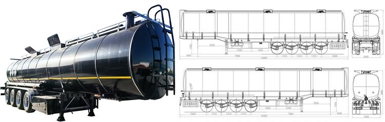 Liquid Asphalt Tanker Trailer for Sale - Asphalt Trailers for Sale