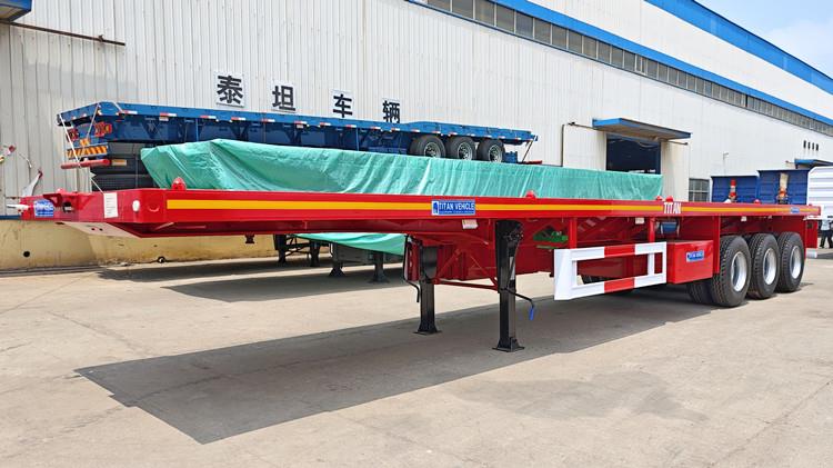 2024 Best Tri Axle Semi Flatbed Trailer on Sale in Tanzania
