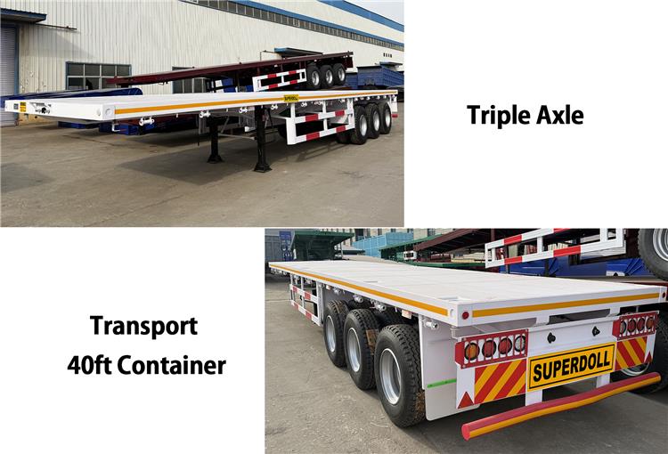 Superdoll Trailer Price In Tanzania - Triple Axle Flatbed Semi Trailer for Sale