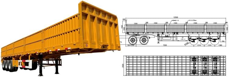 Superdoll Side Wall Trailer for Sale In Tanzania - Superdoll Trailer Manufacture Co t Ltd