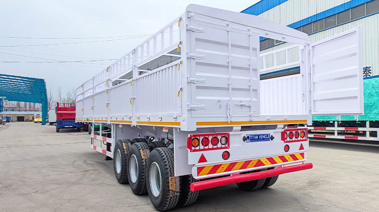 Sugar Cane Livestock Fence Semi Trailer for Sale in Zimbabwe