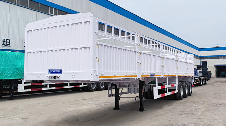 Sugar Cane Livestock Fence Semi Trailer for Sale in Zimbabwe