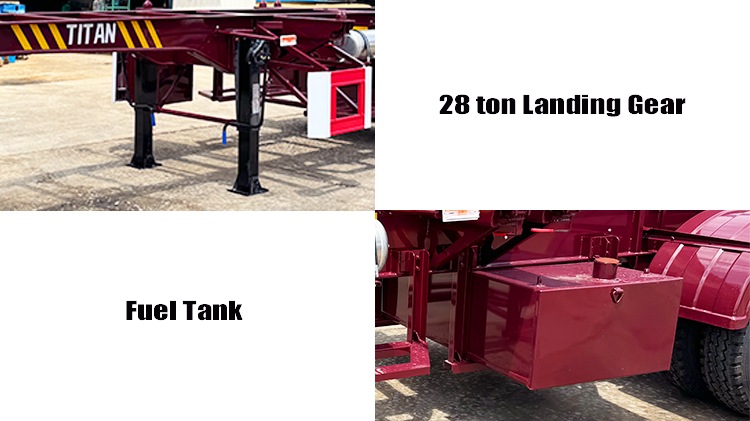 Shipping Container Skeleton Trailer | Skeketal Semi Trailer for Sale in Guam