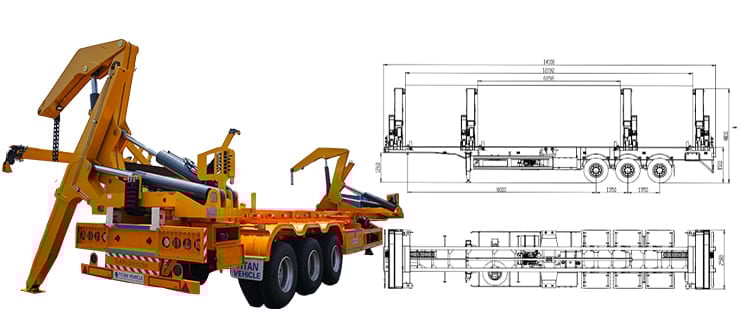 Steelbro 40Ft Container Side Loader Trailer Price for Sale in Guyana
