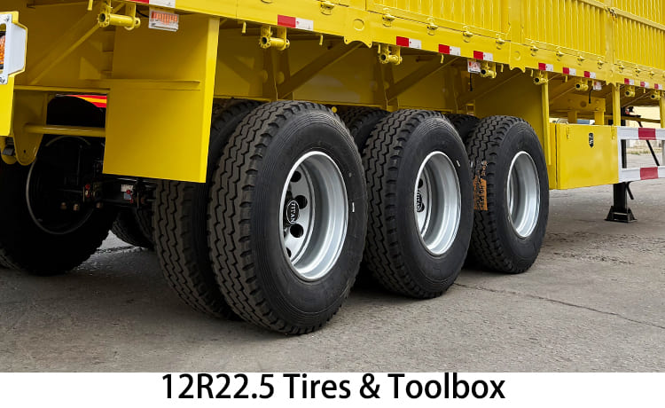 Tri Axle Drop Side Semi Trailer for Sale in Guyana