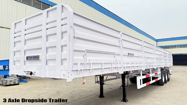 Tri Axle Dropside Trailer | Drop Side Semi Trailer for Sale in Nigeria