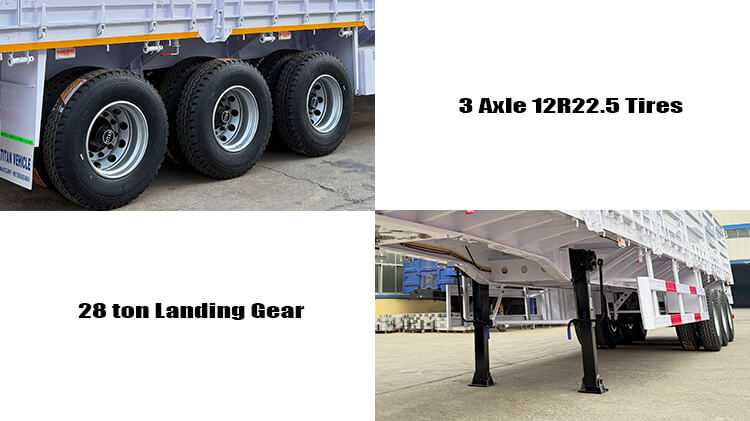 Tri Axle Dropside Trailer | Drop Side Semi Trailer for Sale in Nigeria