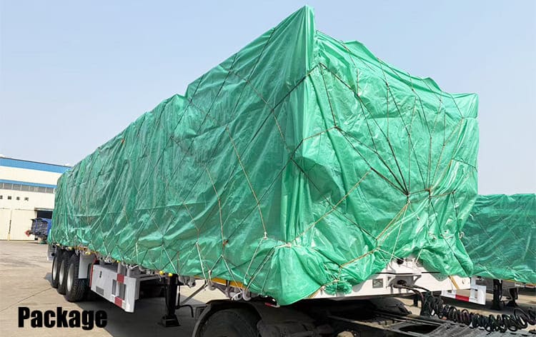 Tri Axle 40Ft Flat Bed Semi Trailers Price for Sale in Ghana  