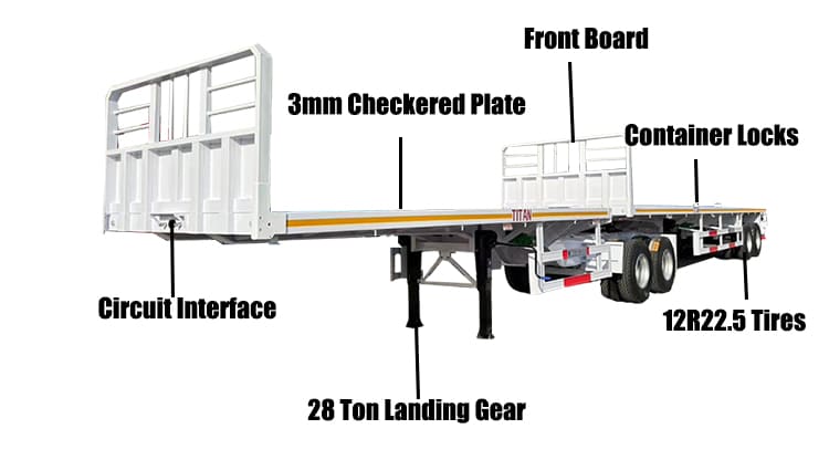 Flatbed Interlink Trailer for Sale in Ghana