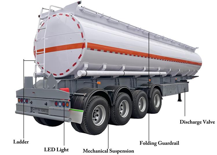 Road Fuel Tanker Semi Trailer Price for Sale In Congo Brazzaville