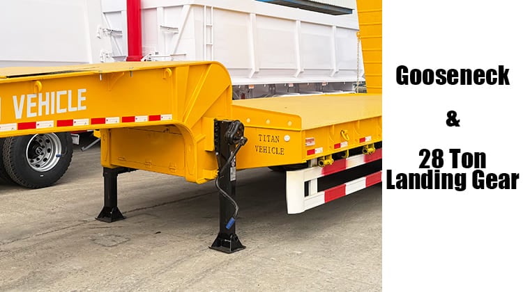 Tri Axle Lowbed Truck Trailer Price for Sale in Mali