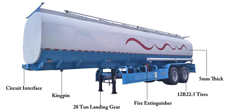 Petrol Oil Stainless Steel Tanker Trailer Price for Sale In Mali
