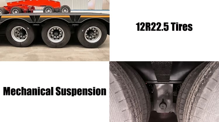 Tri Axle RGN Lowboy Truck Trailer for Sale in Angola