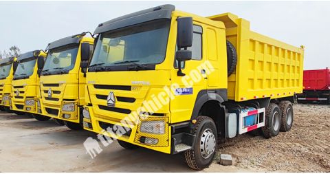 6x4 10 Wheeler Used Howo Dump Truck will be Shipped to Ghana