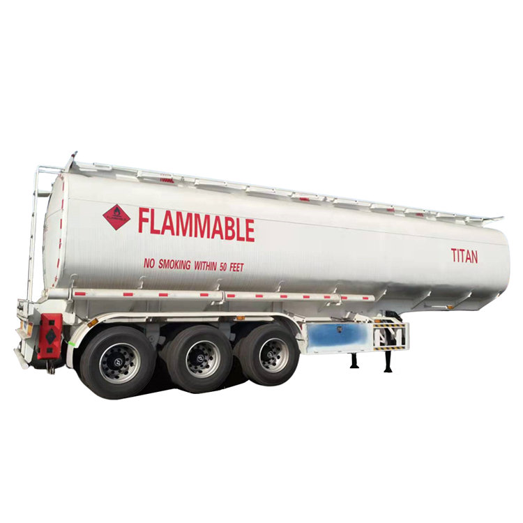 Tri Axle 45000 Liters Semi Fuel Tank Truck Trailer