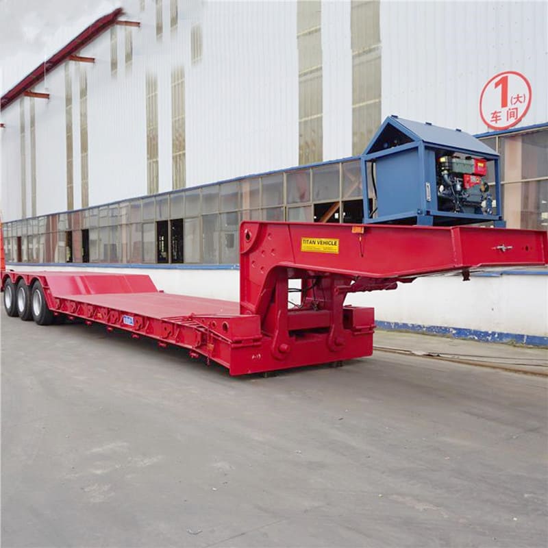 50 Ton Detachable Neck Lowboy Trailer