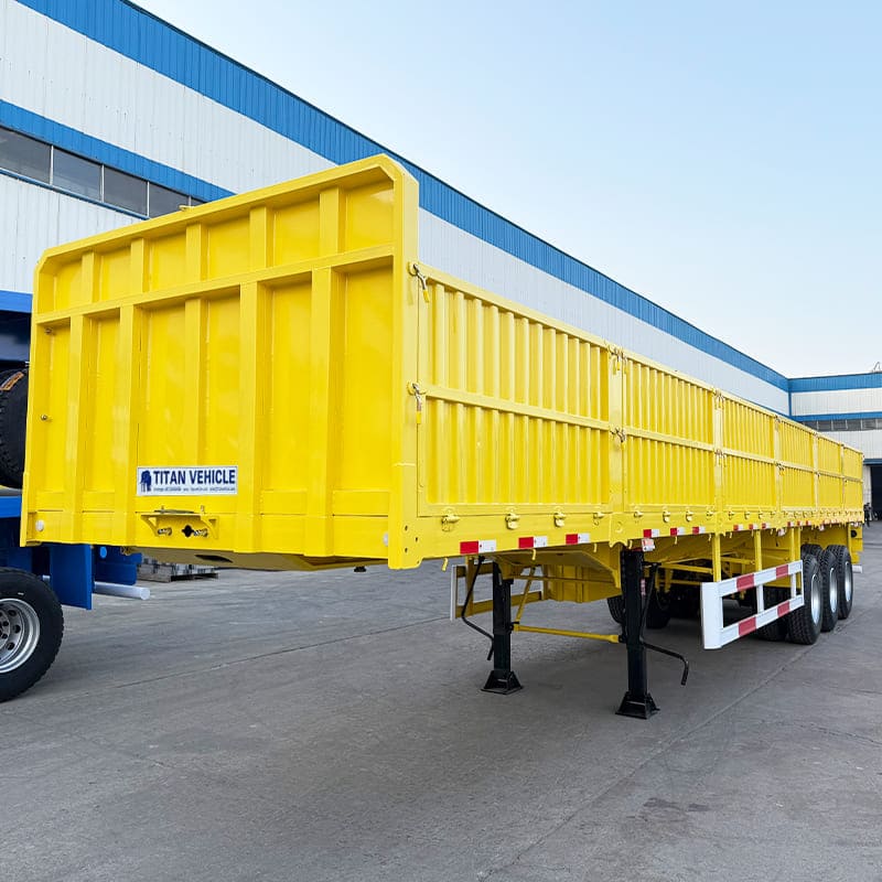 Tri Axle Drop Side Semi Trailer