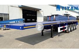 80 Ton 4 Axle Flatbed Trailer