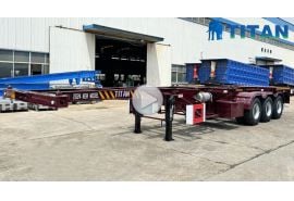 Container skeletal trailer